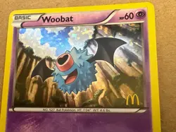 Woobat 007/012 McDonald's 2012 Holo Pokemon card in Pristine Near Mint condition - Image 4