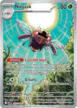 NM-Mint Ninjask - 137/132 - Illustration Rare Pokemon Mega Evolution - Base Set - Image 1