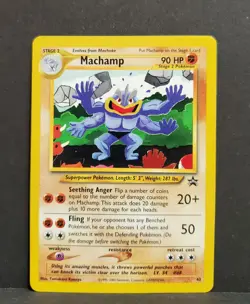 Pokemon MACHAMP # 43 Black Star Promo - Image 1