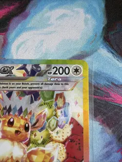 2025 POKEMON PRISMATIC EVOLUTIONS SUPER-PREMIUM COLLECTION PROMO EEVEE EX STAR - Image 3