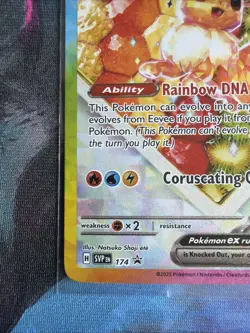 2025 POKEMON PRISMATIC EVOLUTIONS SUPER-PREMIUM COLLECTION PROMO EEVEE EX STAR - Image 5