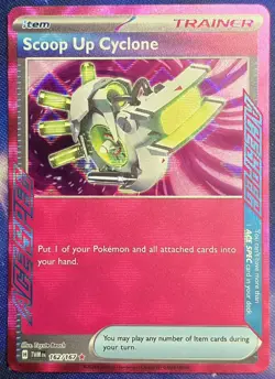 Pokemon TCG Scoop Up Cyclone Holo Card 162/167 Twilight Masquerade Ace Spec - Image 1