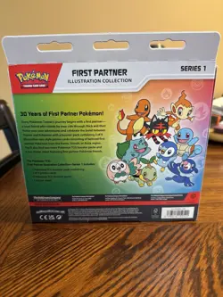 Pokemon TCG First Partner Illustration Collection Series 1 3 Packs Promo - Image 2