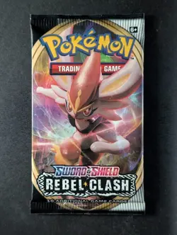2020 Pokemon Rebel Clash (Cinderace) Factory Sealed Booster Pack English - Image 1
