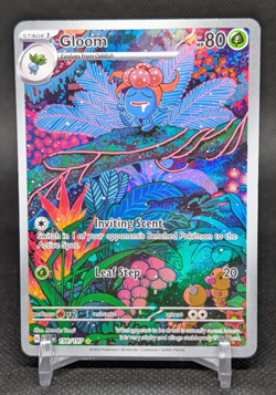Gloom 198/197 Illustration Rare Pokemon Sv03: Obsidian Flames ENG - Image 1