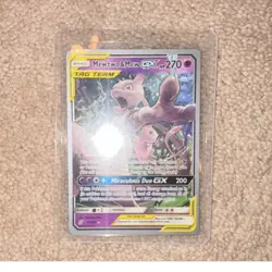 The Pokemon Company Mewtwo & Mew GX TAG TEAM Ultra Rare Holo 71/236 270HP 2019 - Image 1