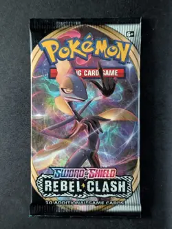 2020 Pokemon Rebel Clash (Inteleon) Factory Sealed Booster Pack English - Image 1