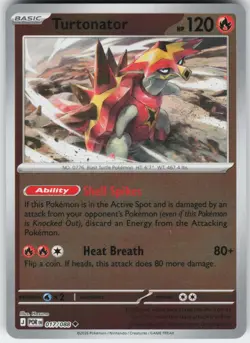 Turtonator 017/088 Uncommon Perfect Order Pokemon Reverse Holo Near Mint - Image 1