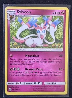 Pokemon - Sylveon 155/236 Rare Sun & Moon Cosmic Eclipse - Image 1