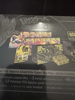 Pokemon Sword & Shield Elite Trainer Box Plus Zacian Sealed Premium Collection 753569218804 - Image 4