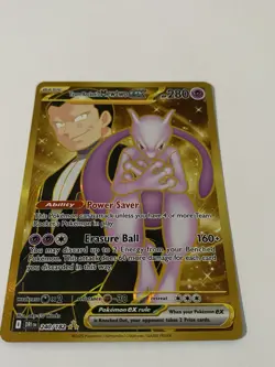 Pokemon Mewtwo EX Team Rockets 240/182 Gold Rare 2025 TCG Destined Rivals NM - Image 2