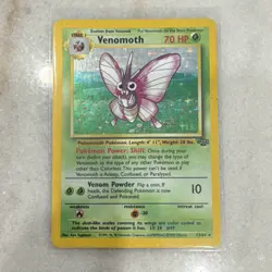 Pokemon Venomoth 13/64 Jungle Holo Rare Wizards 1999 Unlimited Stage 1 - Image 1
