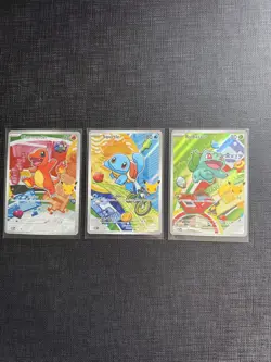 Pokemon First Partner Illustration Collection Series 1 Kanto Gen 1 Starters Set - Image 1