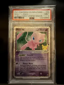 The Pokemon Company Celebrations Classic Collection Mew ex Holo 88/92 2021 PSA - Image 1