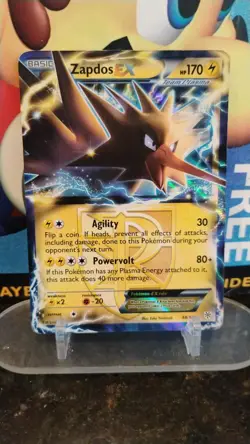 ZAPDOS Plasma Storm B & W Series POKEMON Full-Art Holo 2012 Trading Card 48/135 - Image 1