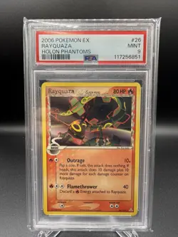 2006 POKEMON EX HOLON PHANTOMS RAYQUAZA #26 PSA 9 MINT - Image 1
