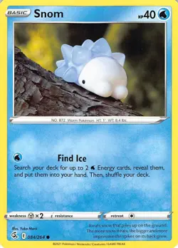 Snom 084/264 Common Fusion Strike Pokemon Near Mint Yuka Morii - Image 1