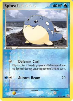 Spheal 65/108 Common Power Keepers Pokemon Lightly Played - Image 1