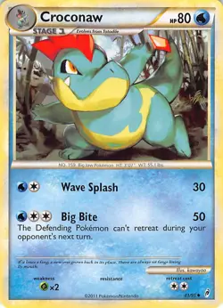 Croconaw 41/95 Uncommon Call of Legends Pokemon Moderately Played - Image 1
