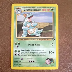 Pokemon Giovanni's Nidoqueen Gym Challenge Rare 23/132 100 HP Regular English - Image 1