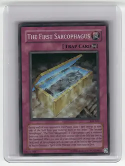 The First Sarcophagus - AST-101 - Yugioh TCG - Super Rare - Unlimited - LP - Image 1