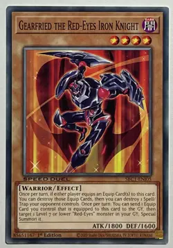 Gearfried The Red-Eyes Iron Knight SBC1-ENI05 (LP) Common 1st Edition Speed Duel - Image 1
