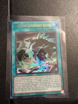 YUGIOH x1 BLZD-EN094 GMX 55TH EXPERIMENT REPORT ULTRA RARE 1st EDITION - Image 1