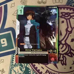 Gundam Card Game ST04-010 C+ Kira Yamato Promo Card English Foil Seed Gundam - Image 3