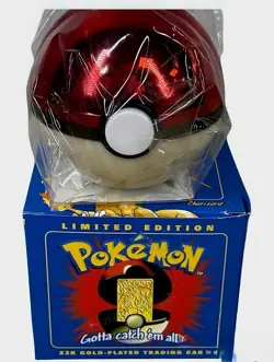 1999 Pokemon Burger King 23KT Gold Plated Card CHARIZARD #6 Pokeball NEW In Box - Image 3