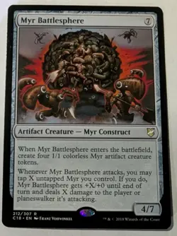 Myr Battlesphere Commander 2018 - MTG RARE - Image 1