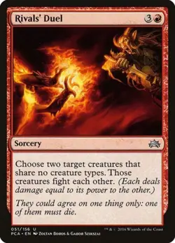 Rivals' Duel - Medium Play MTG Planechase Anthology - Image 1