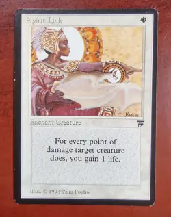 SPIRIT LINK x4 mtg Very Light Play or better Legends 4 Unc - Image 2
