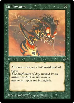 HELL SWARM mtg NM/NM- Legends 1 Common - Image 1