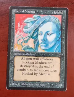 INFERNAL MEDUSA mtg HP Legends 1 Unc (#704) - Image 1