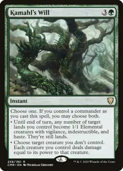 MTG Kamahl's Will [Commander Legends] Foil Near Mint Magic - Image 1