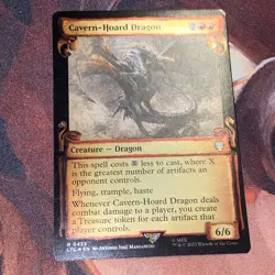 Cavern-Hoard Dragon X1 Mtg Lord Of The Rings Nm Scroll Foil - Image 2