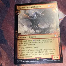 Cavern-Hoard Dragon X1 Mtg Lord Of The Rings Nm Scroll Foil - Image 3