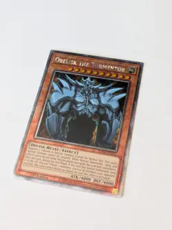 Yugioh Obelisk the Tormentor RA04-EN116 Platinum Secret Rare 1st Edition LP - Image 2