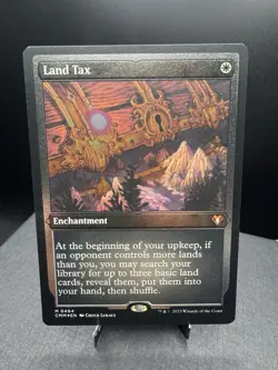 MTG Commander Masters Land Tax Foil Etched NM! - Image 1
