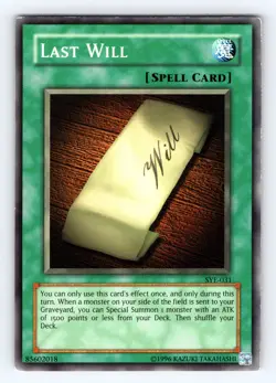 Yugioh Last Will SYE-031 Common - LP 💎 - Image 1