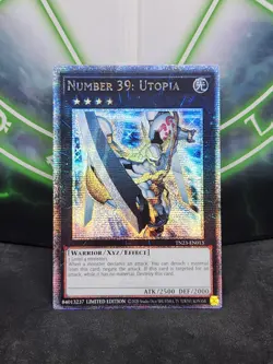Yugioh Number 39: Utopia TN23-EN013 Quarter Century Secret Rare NM - Image 1