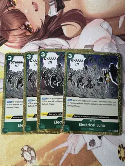 Lot of 4 Electrical Luna OP08-036 R One Piece TCG Two Legends English - Image 1