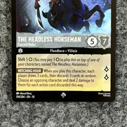 Disney Lorcana Whispers in the Well Headless Horseman 174/204 Super Rare NM - Image 4