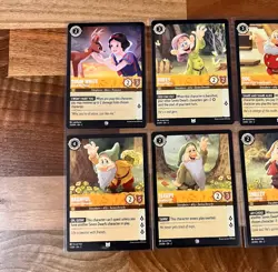 Disney Lorcana Floodborn Snow White and the Seven Dwarfs Set of 8 - Image 2