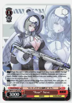 "Roar" Neve (SR) NIK/S117-E071S SR SR GODDESS OF VICTORY: NIKKE Weiss Schwarz NM - Image 1