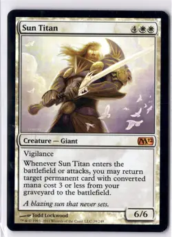 Sun Titan LP* FOIL Core Set 2012 M12 ENGLISH 39/249 mtg -UnltdCards - Image 1