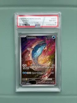 Pokemon Dondozo TCG Illustration Rare Card 207/198 Scarlet & Violet PSA 8 - Image 1
