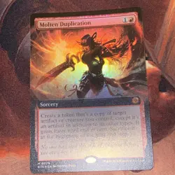 Molten Duplication X1 Mtg Big Score Outlaws Of Thunder Junction Nm Foil Extended - Image 1