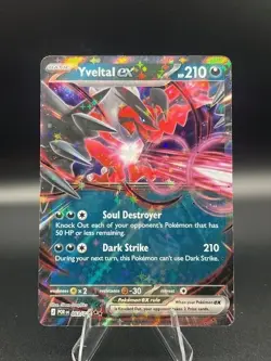 Yveltal EX 053/088 Double Rare Holo Pokemon Card NM Scarlet & Violet - Image 1