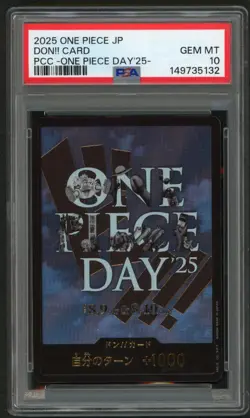 2025 ONE PIECE JPN PREMIUM CARD COLLECTION ONE PIECE DAY'25 DON!! CARD PSA 10 - Image 1